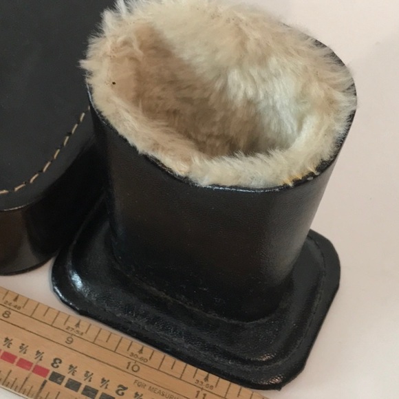 Hickok Black Leather Dresser Valet  Original -Mad Men Alert Hickok Vintage - Picture 11 of 15